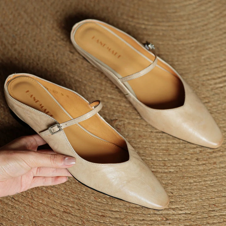 Noa Genuine Leather Mules