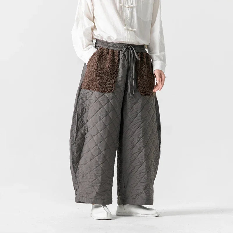 James Oversized Padded Pants - Redwood Main