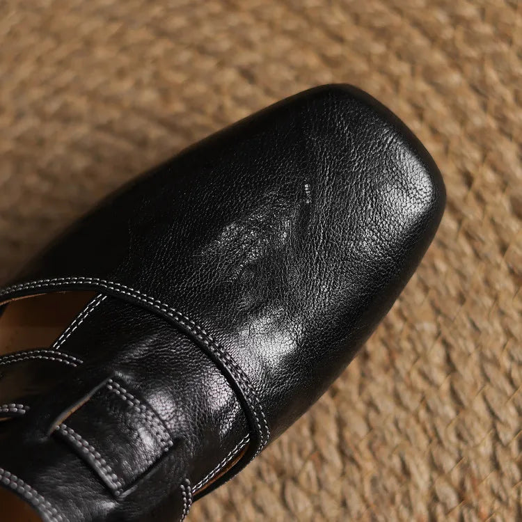Delora Genuine Leather Mules