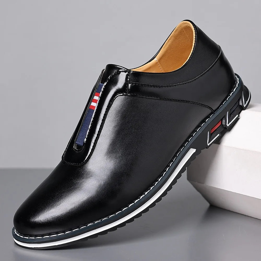 Nerone Leather Slip-Ons