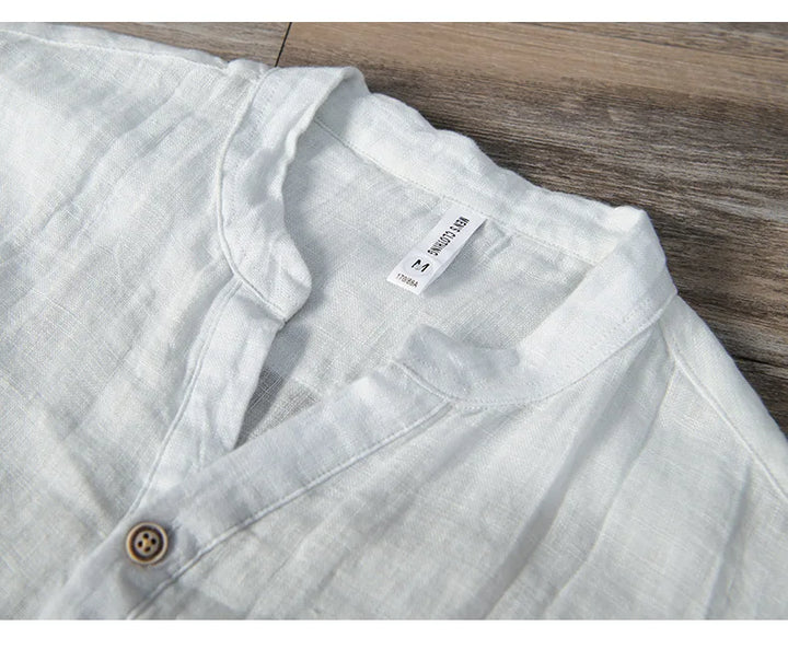 Nordivo Linen Shirt - Redwood Main