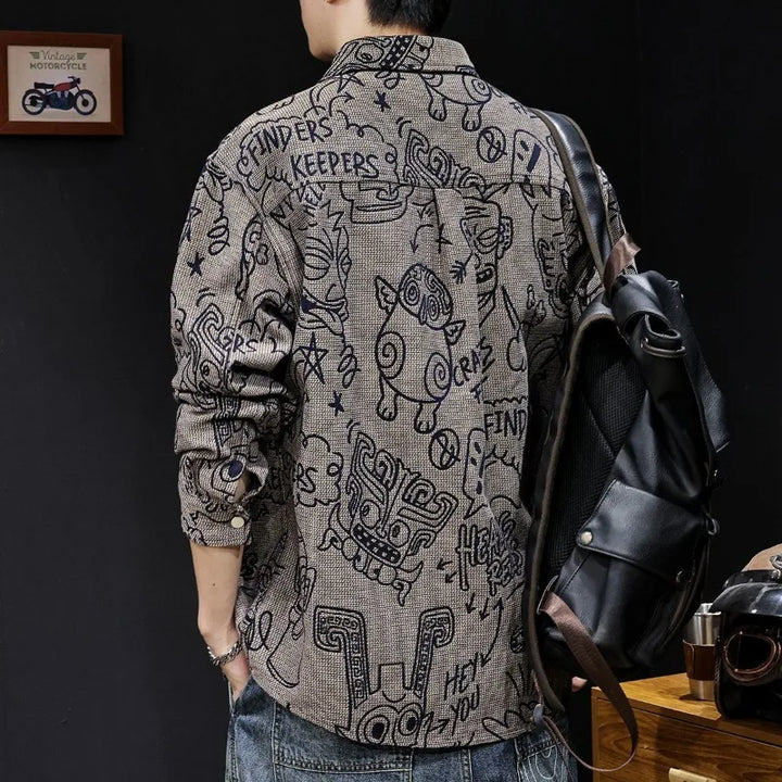 Artflow Graffiti Shirt - Redwood Main