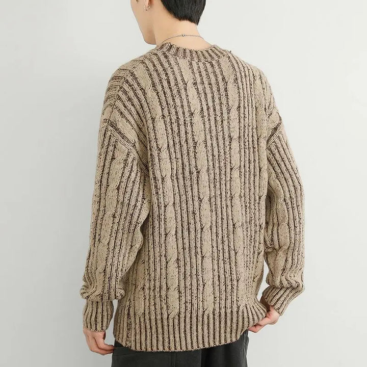 Vertical Comfort Sweater - Redwood Main