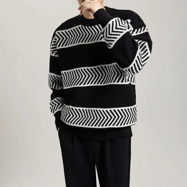 Chevron Flow Sweater - Redwood Main