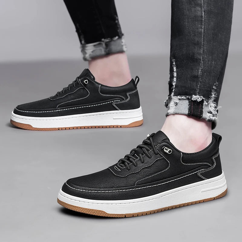 Cooper One Leather Shoes - Redwood Main