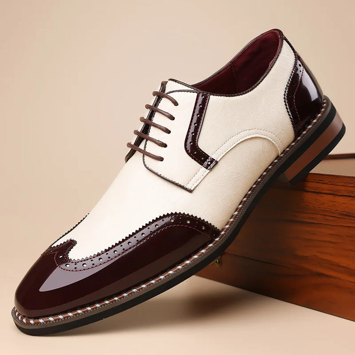 Elvaris Brogue Leather Shoes