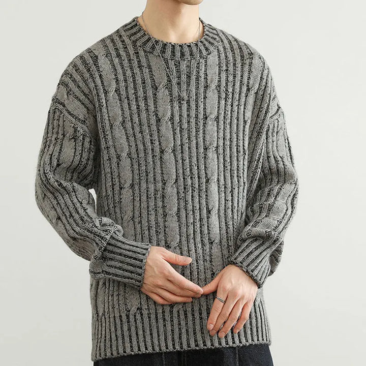 Vertical Comfort Sweater - Redwood Main