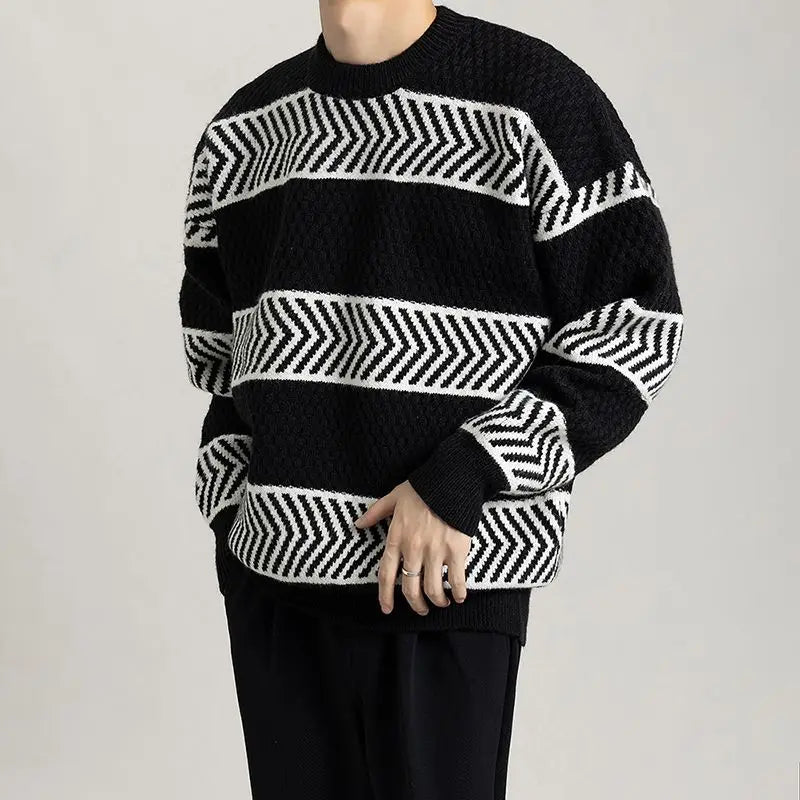 Chevron Flow Sweater - Redwood Main