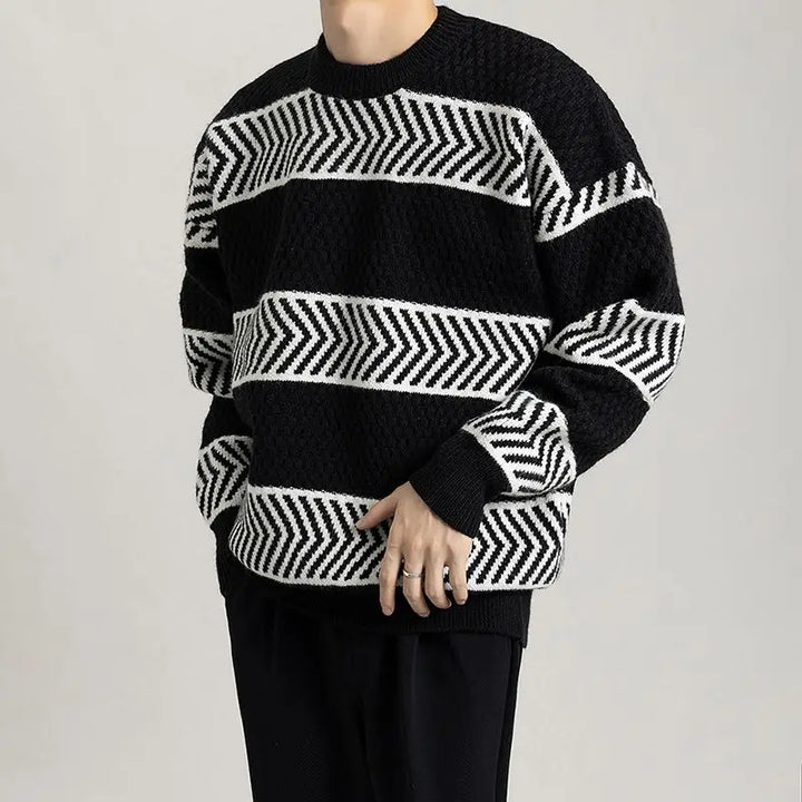 Chevron Flow Sweater - Redwood Main
