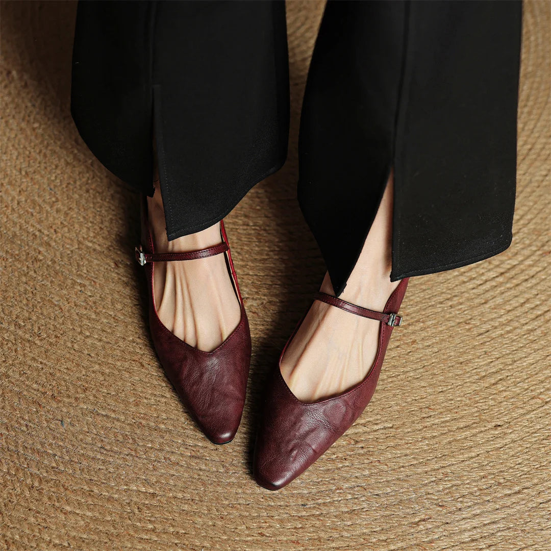 Noa Genuine Leather Mules
