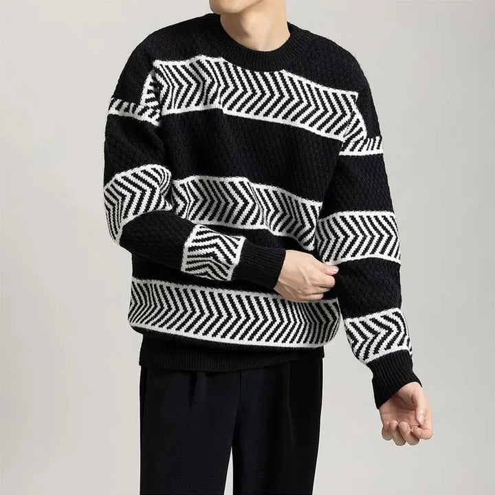 Chevron Flow Sweater - Redwood Main