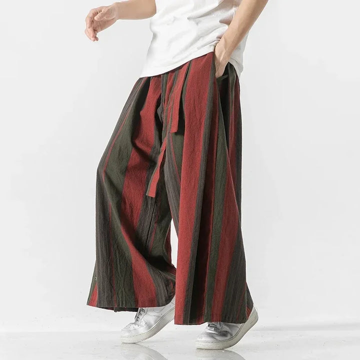 Swayline Cotton-Linen Pants - Redwood Main