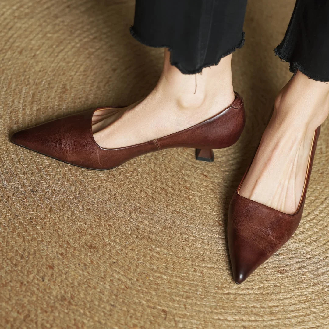 Mirelle Genuine Leather Heels