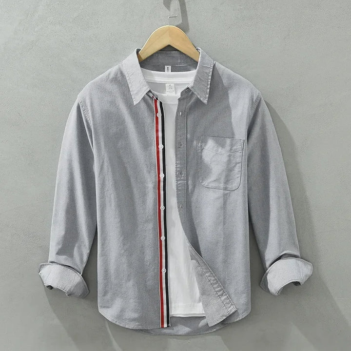 Porto Linen Shirt - Redwood Main
