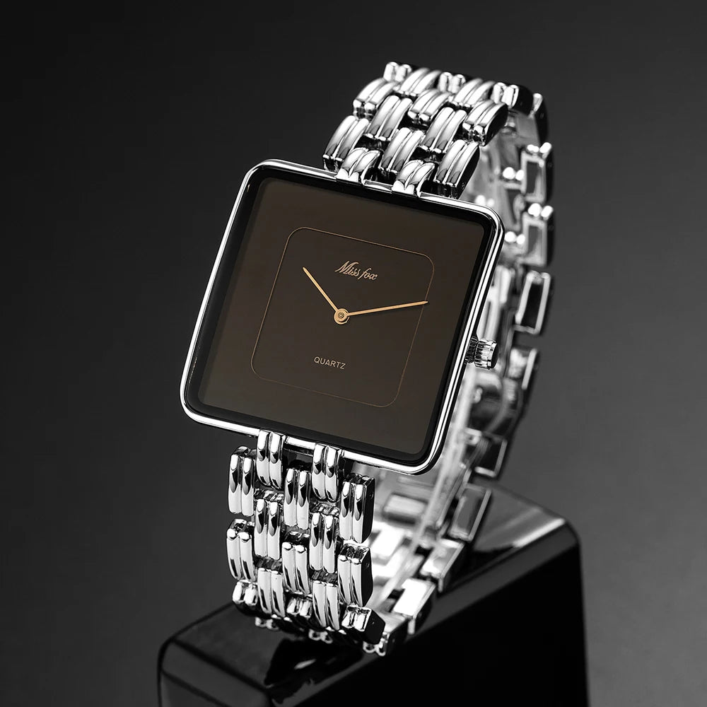 Alvero Square Watch - Redwood Main