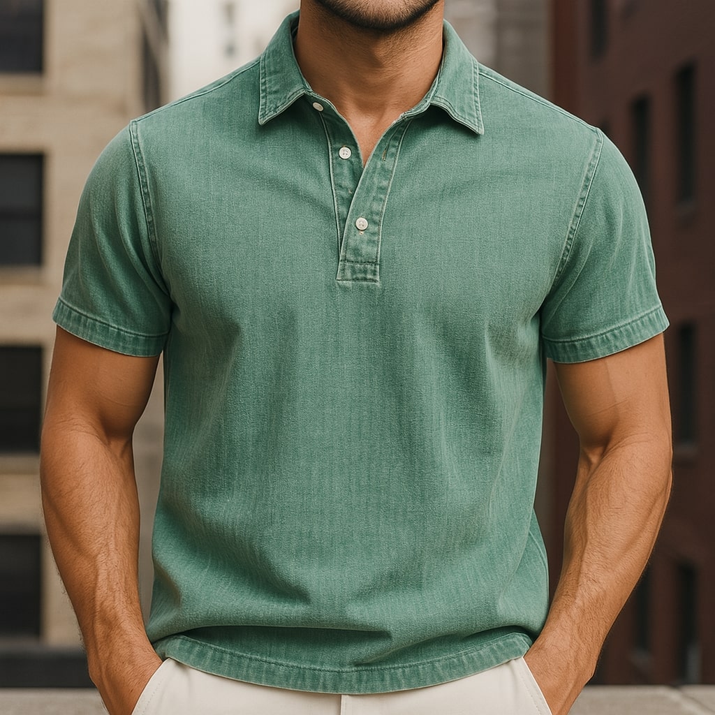 Braventi Denim Polo Shirt