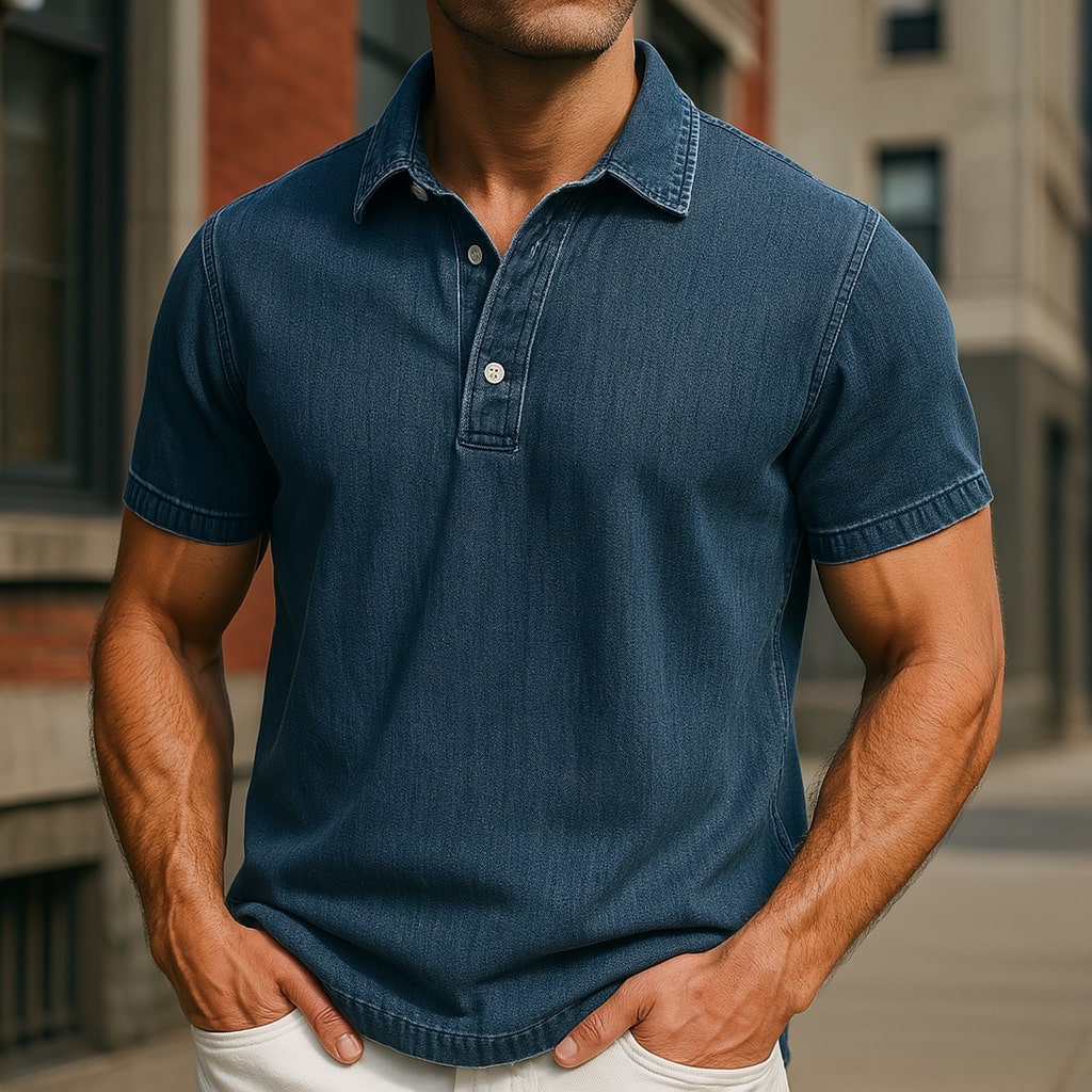 Braventi Denim Polo Shirt