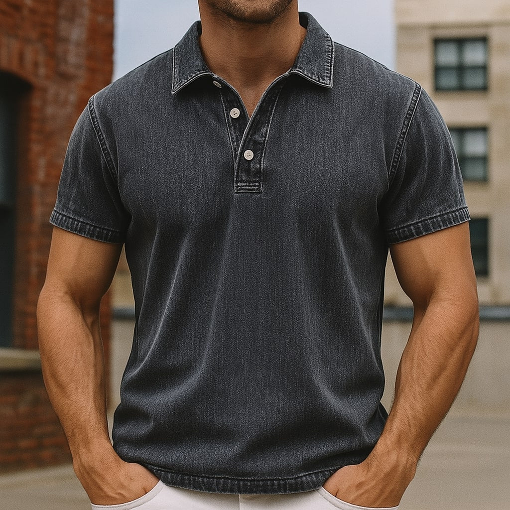 Braventi Denim Polo Shirt