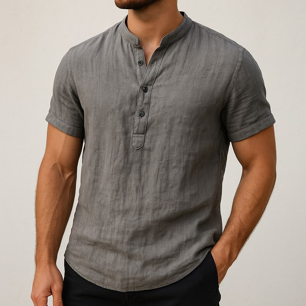 Nordivo Linen Shirt - Redwood Main