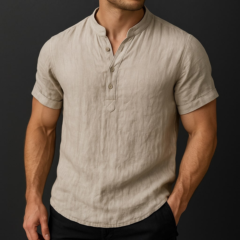 Nordivo Linen Shirt - Redwood Main
