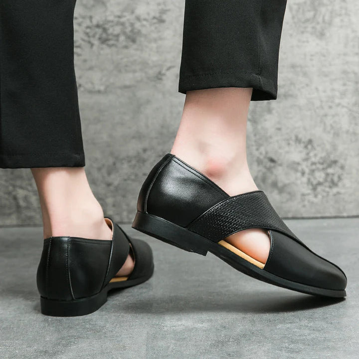 Silvano Genuine Leather Loafers - Redwood Main